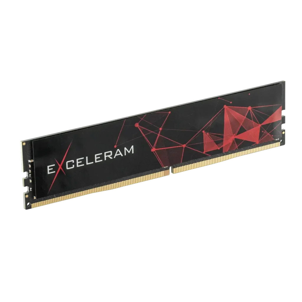 DDR4 DIMM RAM Red and Black by Exceleram 