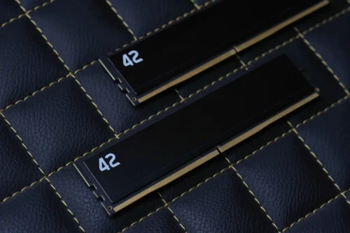 42 RAM Series Kit by Exceleram with black background from the side