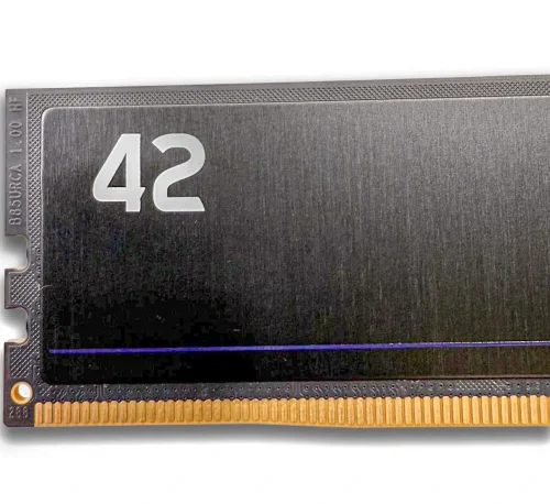 DDR5 RAM by Exceleram close up with the heatsink
